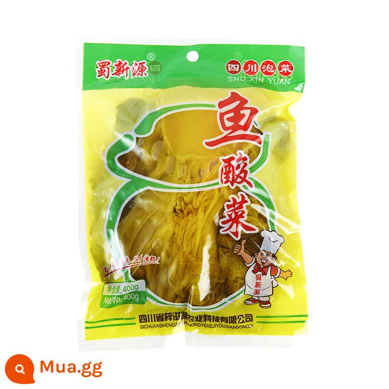 Haorenjia Cá ngâm Làotan 350g * 2 túi gia vị súp vàng gói hộ gia đình Gia vị cá luộc cay Tứ Xuyên - Cá cải muối 400g*1 túi