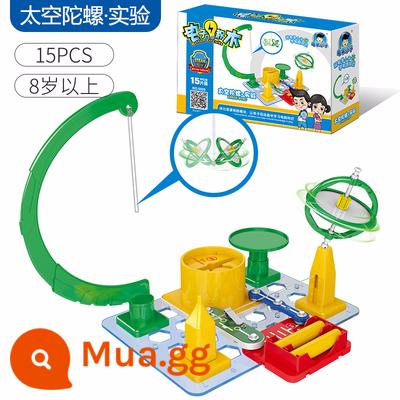 Electric kid khối xây dựng điện tử 6-8-12 tuổi mạch vật lý 100 bộ đồ chơi giáo dục học sinh tiểu học lắp ráp đầy đủ - Con quay hồi chuyển không gian·Thí nghiệm