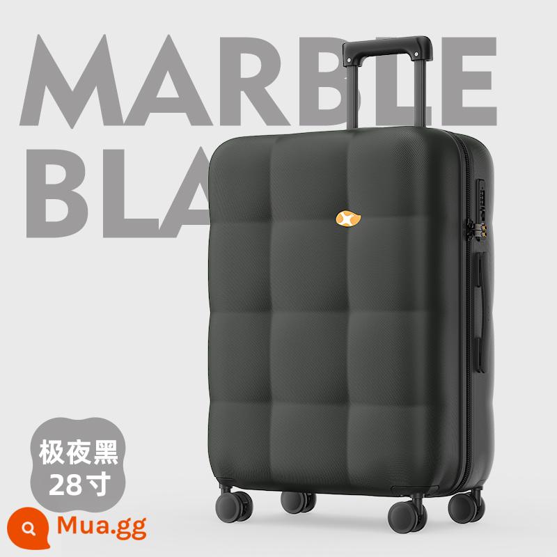 Vali Mango Bird 20 inch lên máy bay Người nổi tiếng trên Internet màu hồng cao cấp Xe đẩy dễ thương 2023 vali mới - Cực đêm đen 28 inch