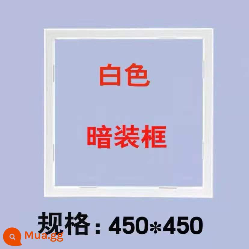 Khung chuyển đổi giấu khung chuyển khung tích hợp trần gỗ PVC tấm thạch cao trần treo Yuba panel ánh sáng 30x30x60 - Màu trắng dày 45*45