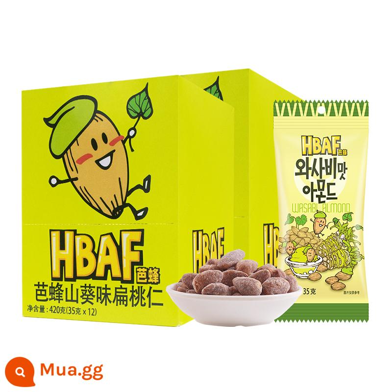 HBAF Barbee Original Tom Farm Hạnh Nhân Kem Mật Ong Hạnh Nhân Mù Tạt Các Loại Hạt Nhập Khẩu Hàn Quốc Hộp 12 Túi - [2 hộp + túi quà] Hạnh nhân vị wasabi 12 túi*2 hộp