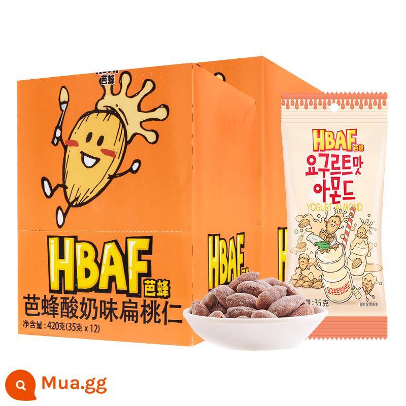 HBAF Barbee Original Tom Farm Hạnh Nhân Kem Mật Ong Hạnh Nhân Mù Tạt Các Loại Hạt Nhập Khẩu Hàn Quốc Hộp 12 Túi - [2 hộp + túi quà] Hạnh nhân hương sữa chua 12 túi*2 hộp