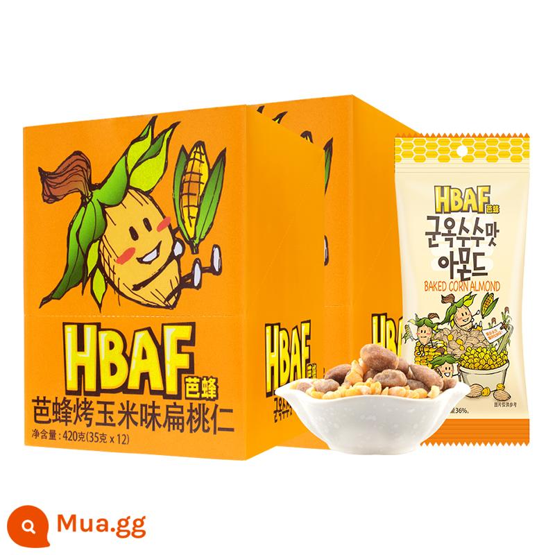 HBAF Barbee Original Tom Farm Hạnh Nhân Kem Mật Ong Hạnh Nhân Mù Tạt Các Loại Hạt Nhập Khẩu Hàn Quốc Hộp 12 Túi - [2 hộp + túi quà] Hạnh nhân hương ngô rang 12 túi*2 hộp