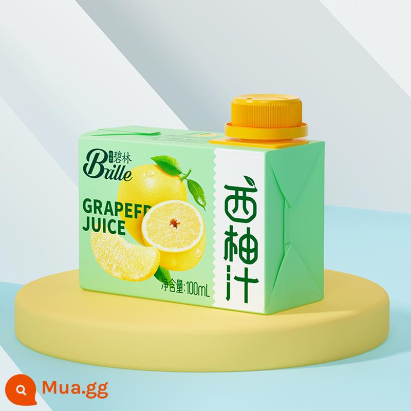 Nước ép Jiale Bilin 100mL*24 Hộp Nước cam Nước ép táo Súp mận chua Nước ép bưởi Nước ép cô đặc 0 béo Đồ uống - [Nước bưởi ép] 100mL*24 hộp