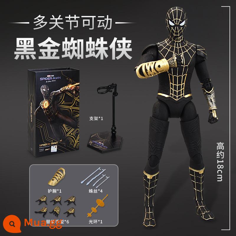 Trung Quốc Hành Động Vàng Đỏ Đen Vàng Battlesuit Người Nhện 3 Anh Hùng Không Trở Lại Người Sắt Đồ Chơi Marvel Siêu Di Động Hình Mẫu - người nhện vàng đen