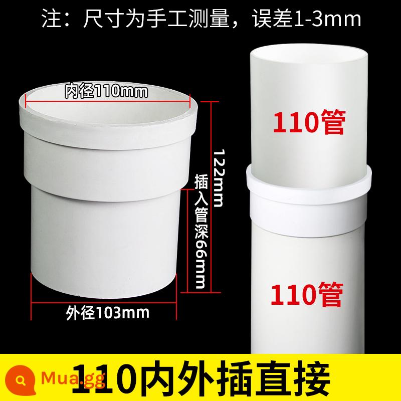 PVC đầu lớn và nhỏ giảm khớp nối ống nước phụ kiện trực tiếp 110 bó khuỷu tay 50 ống thoát nước uốn cong lệch tâm 160 giây - Chèn trực tiếp 110mm bên trong và bên ngoài