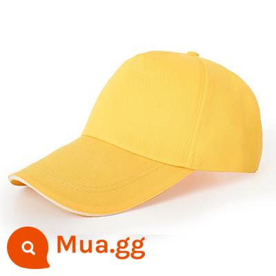 Nón tùy chỉnh in LOGO từ bản đồ tình nguyện đội tình nguyện quảng cáo nón trẻ em thêu nam nữ lưỡi vịt mũ bóng chày - màu vàng