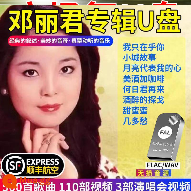 Ổ đĩa flash ô tô Teresa Teng Han Baoyi album bài hát cũ ngọt ngào cổ điển ô tô chất lượng cao không bị biến dạng với ổ đĩa flash USB chất lượng cao - Gói 2 cải thiện chất lượng âm thanh lên 100 lần (500 bài hát + 110 video + 3 buổi hòa nhạc)