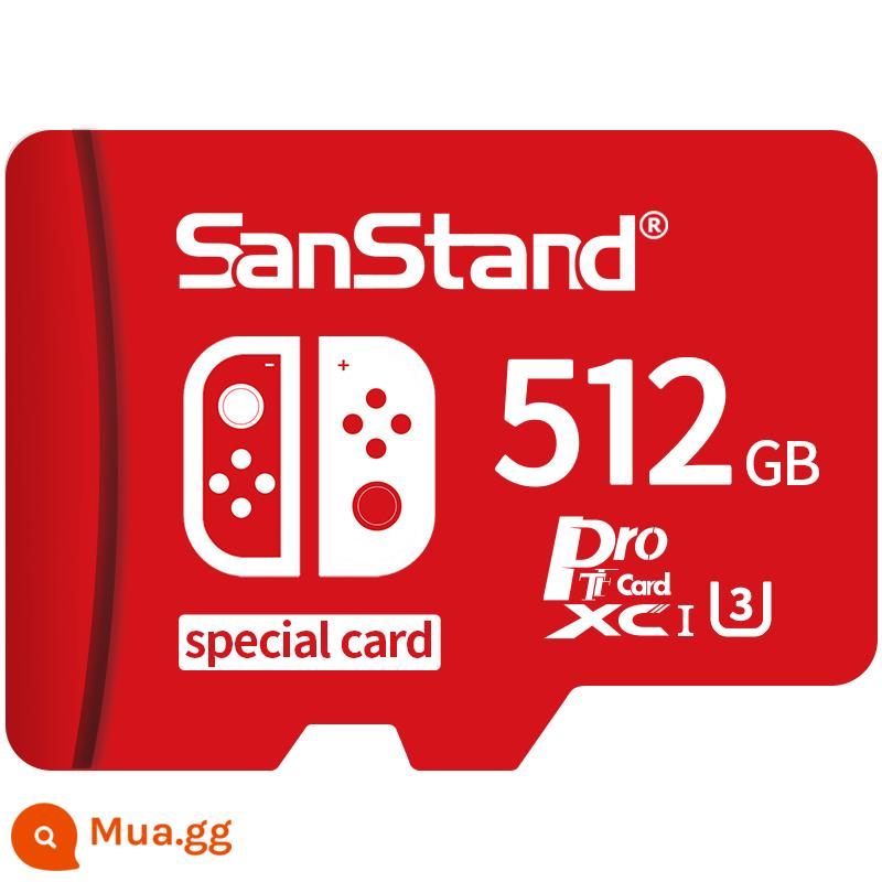 Chuyển thẻ nhớ 512G thẻ nhớ sd chuyên dụng thẻ nhớ ns Nintendo 3ds máy chơi game mở rộng thẻ tf - Thẻ nhớ trò chơi Nintendo Switch [⑤①②G] Thẻ đỏ