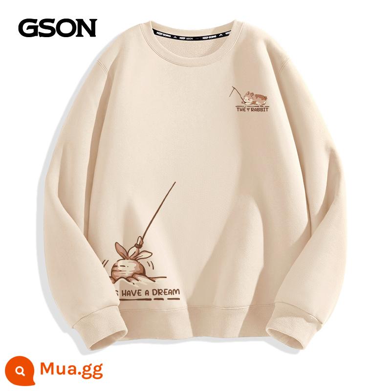 Semir Nhóm GSON Áo thun nam dày xuân thu cổ tròn áo khoác nam lười phong cách quần áo mùa đông nhung hàng đầu dành cho nam - [Phong cách xuân thu] Qianmi (đánh dấu ngực thỏ cà rốt_bắt thỏ cà rốt dấu dưới bên phải)