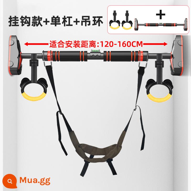 Cổ tử cung kéo đai thanh ngang cổ treo mới đốt sống cổ nhà ngoài trời chuyên nghiệp kéo treo cổ kéo dài hiện vật - Thanh ngang + Đai kéo dạng vòng 120--160CM