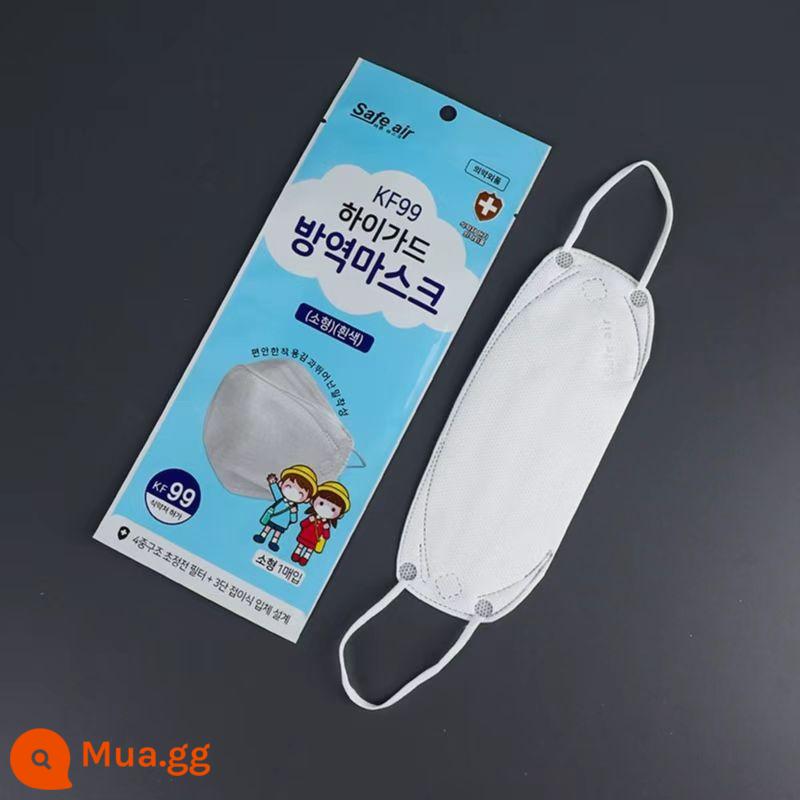 Khẩu trang Kf94 nhập khẩu từ Hàn Quốc cấp y tế chính hãng mùa thu và mùa đông thoáng khí loại miệng cá đóng gói độc lập màu đen và trắng - Trẻ em cỡ vừa 50 miếng