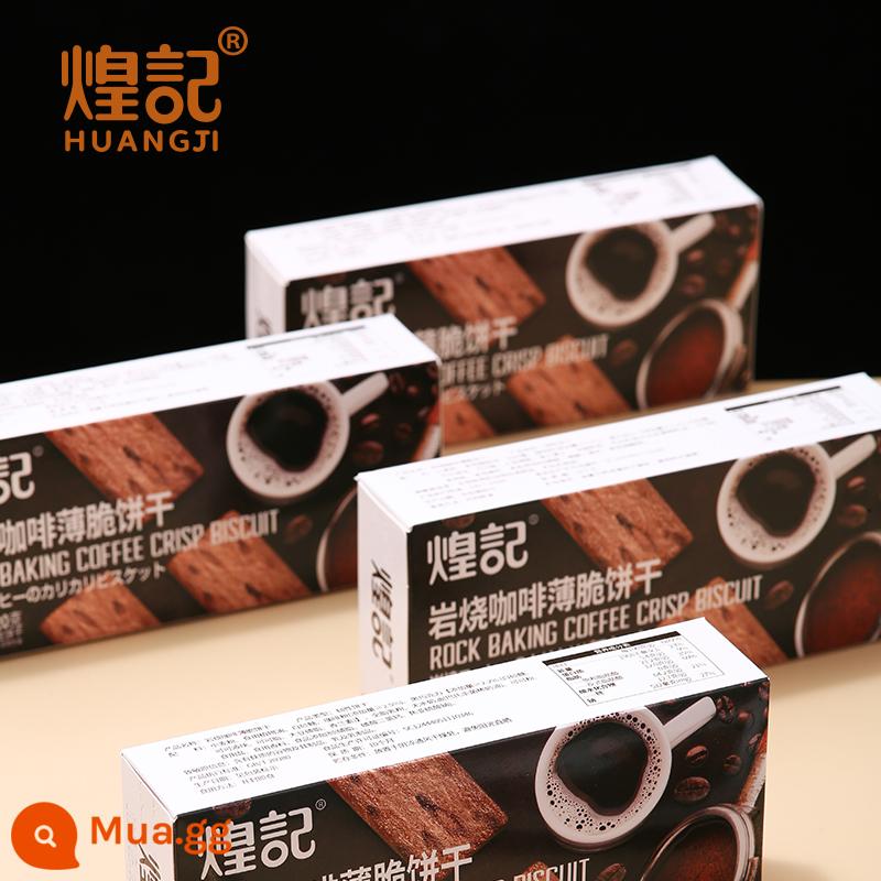 Huangji Coffee Biscuit Sô cô la đen Cracker Tiramisu Net Red Món ăn nhẹ thông thường Trà chiều văn phòng - Cà phê giòn 120g*4 (giá dùng thử sớm)