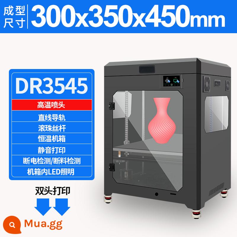 máy in 3d cấp công nghiệp máy khắc laser nhiệt độ cao kích thước lớn độ chính xác cao đường ray dẫn hướng tuyến tính trường học gia đình thương mại Máy in 3D vòi phun đơn và đôi FDM máy vỏ chính nhiệt độ không đổi hoàn toàn kèm theo - Đường ray DR3545 + Vít bi + Đầu phun kép + Mua 1 tặng 12