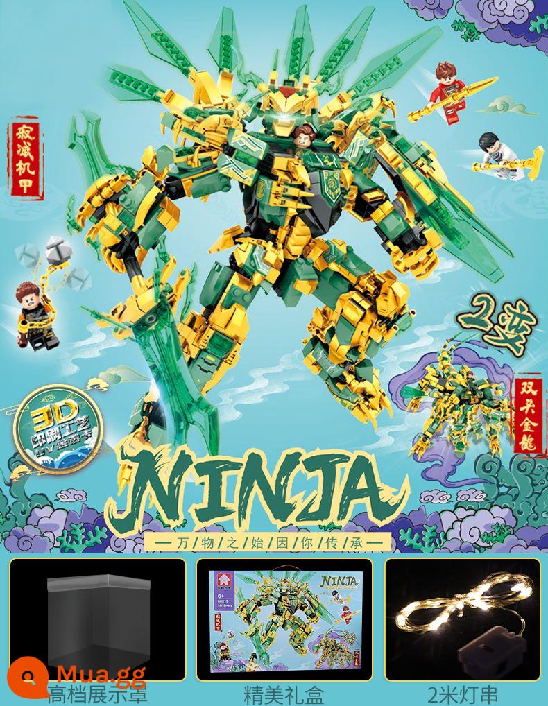 LEGO Phantom Ninja Series 2022 Sản Phẩm Mới Đồ Chơi Lắp Ráp Lloyd Zan Titan Mech Khối Xây Dựng Đồ Chơi Bé Trai - [Phiên bản bìa quà tặng] Annihilation Mecha/1618 viên + 4 người