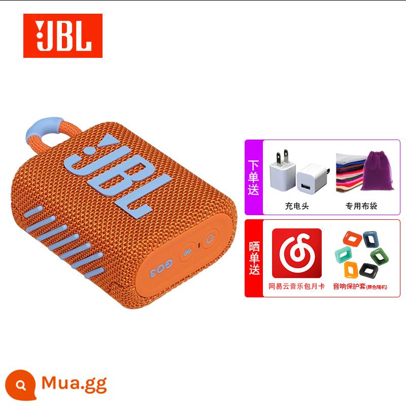 JBL GO3 BRICS Three -Generation Audio Audio Small Loa loa không thấm nước ngoài trời nặng Bass Chất lượng cao chính hãng Chất lượng cao - Quả cam