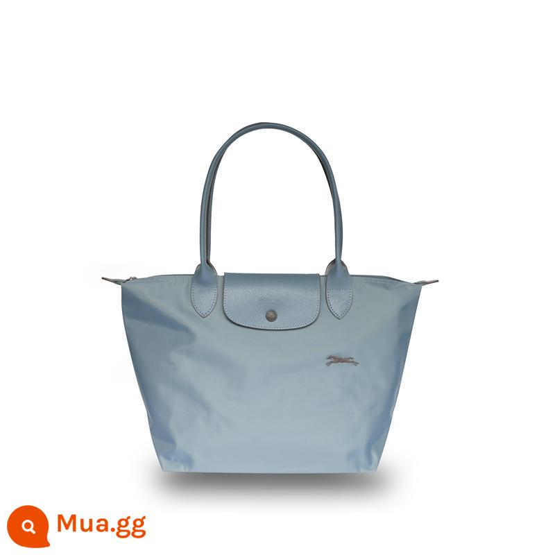 Pháp Longchamp 法 Bánh bao Nylon Bóng tay lớn Túi xách gấp túi, Túi mua sắm Túi mua sắm Túi Túi phụ nữ Túi phụ nữ Túi phụ nữ - Tay cầm dài lớn màu xanh mới