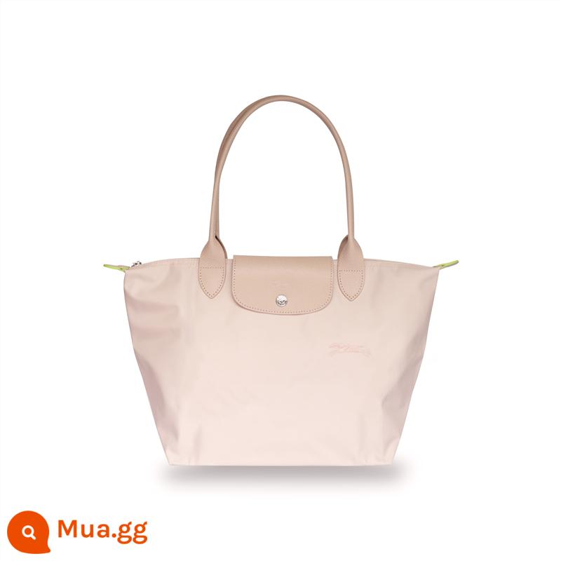 Pháp Longchamp 法 Bánh bao Nylon Bóng tay lớn Túi xách gấp túi, Túi mua sắm Túi mua sắm Túi Túi phụ nữ Túi phụ nữ Túi phụ nữ - Củ sen hồng tay cầm lớn