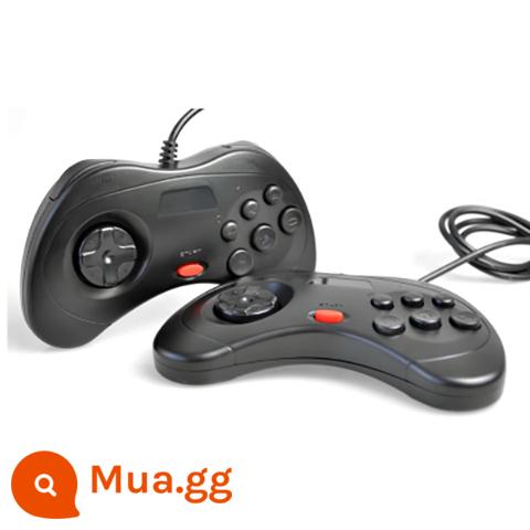 Bộ điều khiển trò chơi arcade Sega Saturn mới 2022, thiết bị đầu cuối máy tính PC, tay cầm có dây để gửi tài nguyên trò chơi mà không cần trình điều khiển - đen 2 chiếc