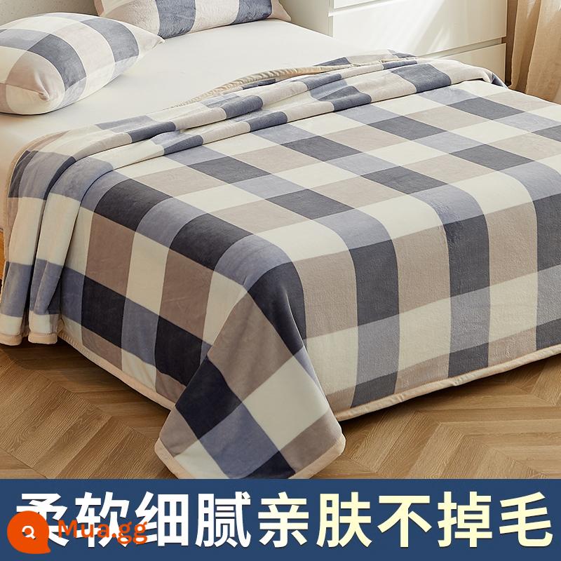 Sữa chăn lông cừu san hô flannel chăn mùa đông nệm cộng với nhung dày giường giường đơn ký túc xá - Lan đại ca