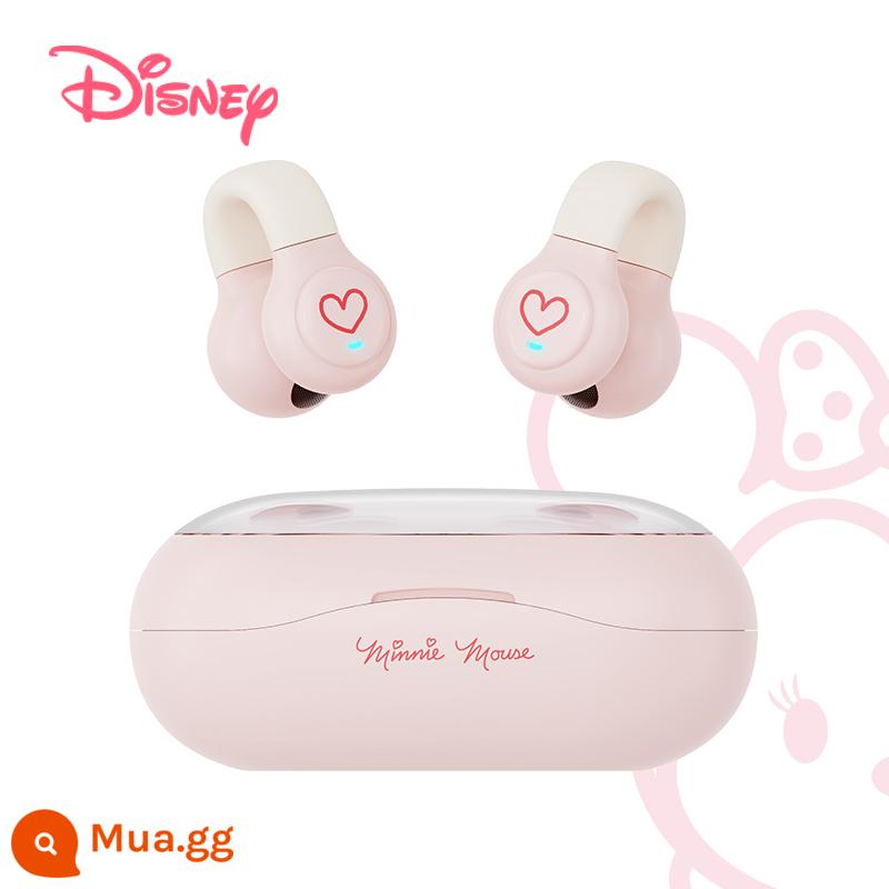 Tai Nghe Bluetooth Chính Hãng Disney 2023 Mới Dẫn Truyền Qua Xương Giảm Tiếng Ồn Thể Thao Bé Gái Kẹp Tai - Minnie Pink Pink [Chất lượng âm thanh Hifi ba dải nghìn nhân dân tệ + loại tai kẹp bằng cao su mềm không đau]