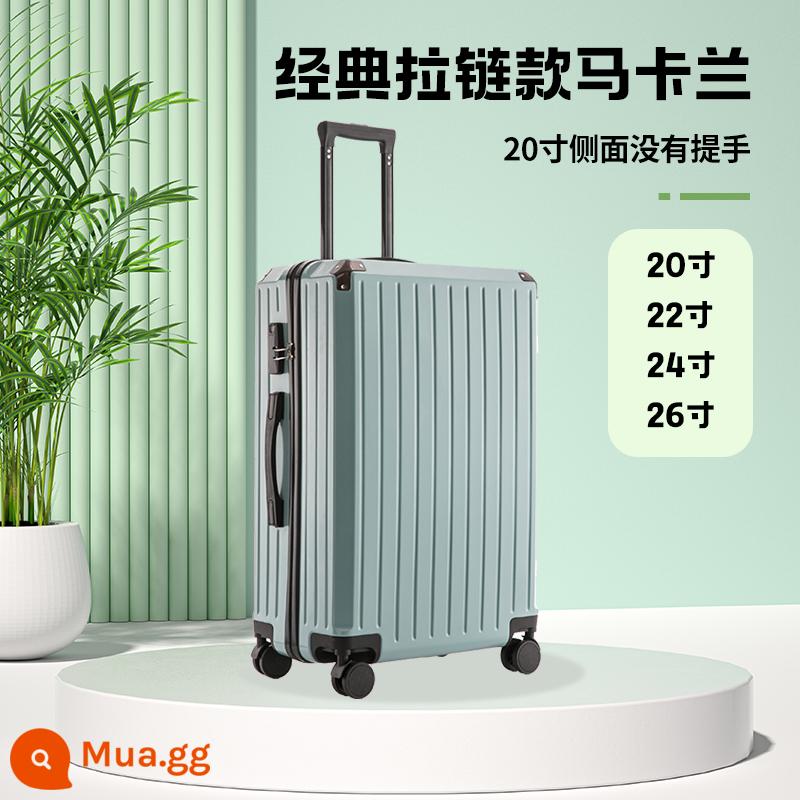 Xiangge Vali 20 Inch Im Lặng Bánh Xe Đa Năng Mật Khẩu Xe Đẩy Vali Khung Nhôm Cao Cấp 24 Inch Lên Máy Bay - Kiểu dây kéo cổ điển Macalan // chống trầy xước và chống mài mòn, đựng nhiều lớp