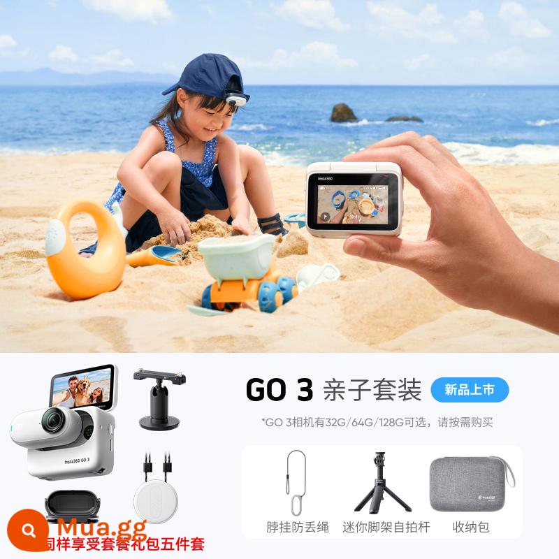 Shunfeng spot shadow stone insta360 go3 thumb camera vlog chống rung chống thấm nước camera chuyển động - Gói dã ngoại chính thức dành cho cha mẹ và con cái, tư vấn sẽ mang đến những điều bất ngờ