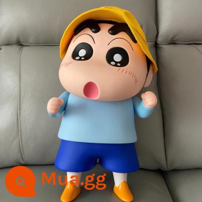 1:1 Crayon Shin-Chan Mô Hình Mô Hình Đồ Chơi Mô Hình Búp Bê Hợp Thời Trang Chơi Bộ Quà Tặng Đầu Giường Trang Trí Quà Tặng Sinh Nhật - Xiaoxin xanh-42cm (có mũ)