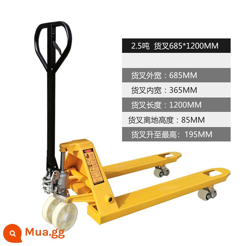 2 tấn, 3 tấn, 5 tấn, 6 tấn, xe ben thủy lực, xe ben, xe bò, xe đẩy thủy lực, xe nâng tay, xe nâng tay - Bánh xe nylon bơm tích hợp 2,5 tấn 685 (toàn bộ xe không có sườn chịu áp)