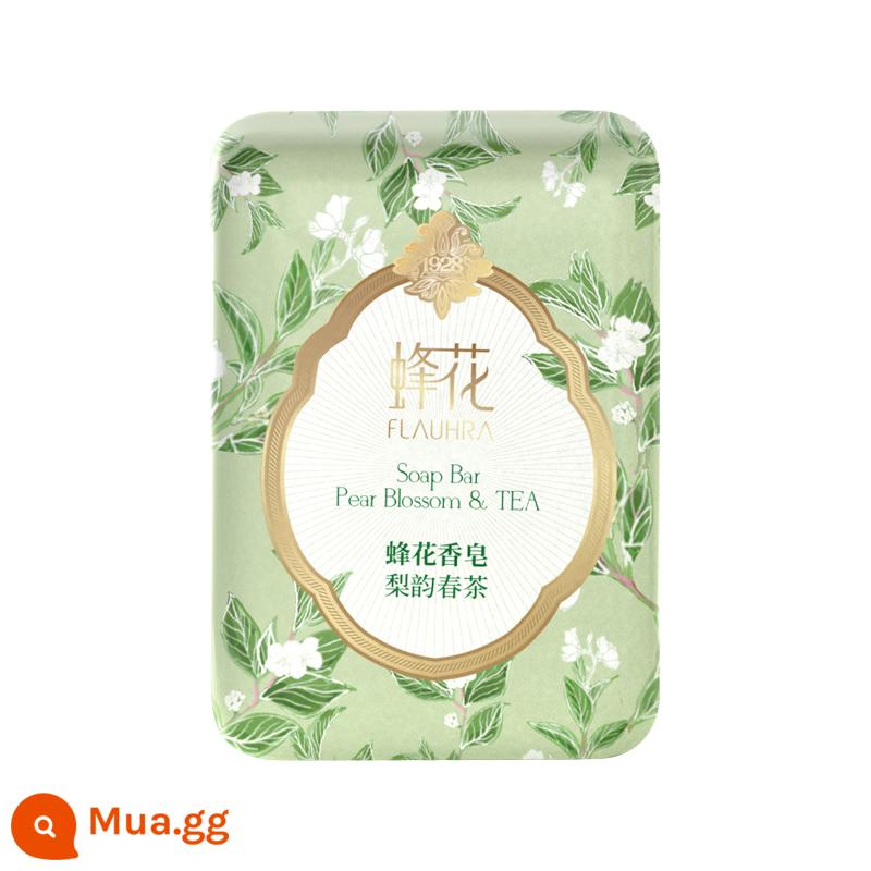 FLAUHRA Ong Hoa Xà Phòng Gỗ Đàn Hương 125G Hoa Mẫu Đơn Cuối Ngọc Rửa Mặt, Tắm Và Rửa Tay Đa Năng Tắm Hương Thơm Xà Phòng - [Mới] Trà Xuân Riyun