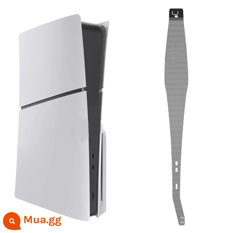 Lưới chống bụi máy chủ PS5 Slim, bảo vệ tản nhiệt, màng bên, thích hợp cho máy chơi game Sony, phụ kiện ngoại vi chống lông mèo, đầu CD, vỏ kỹ thuật số, túi ngủ giữa, không thấm nước và thoáng khí - [Đen thuần khiết] Lưới làm mát mỏng và chống bụi