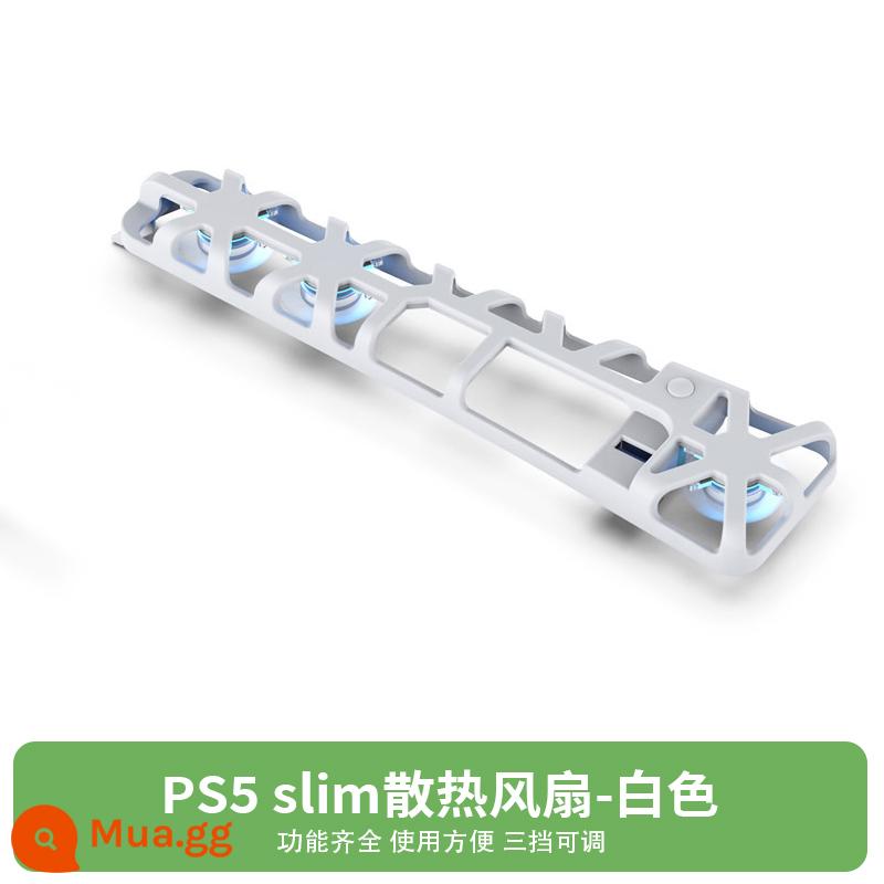 PS5slim phiên bản mỏng che bụi che tản nhiệt máy chủ thích hợp cho máy chơi game Sony bảo vệ acrylic trong suốt phụ kiện ngoại vi vỏ ngang và dọc phổ quát tích hợp chủ đề sáng tạo tay cầm - [PS5 Slim] Quạt tản nhiệt màu trắng