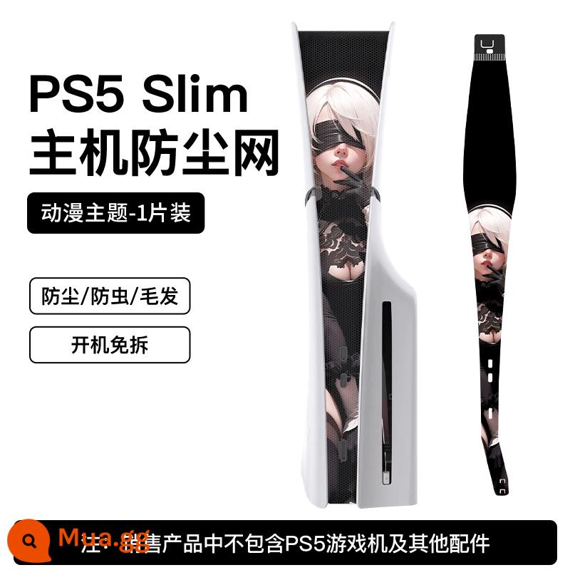 Lưới chống bụi máy chủ PS5 Slim, bảo vệ tản nhiệt, màng bên, thích hợp cho máy chơi game Sony, phụ kiện ngoại vi chống lông mèo, đầu CD, vỏ kỹ thuật số, túi ngủ giữa, không thấm nước và thoáng khí - [Anime 1] Lưới tản nhiệt mỏng và chống bụi