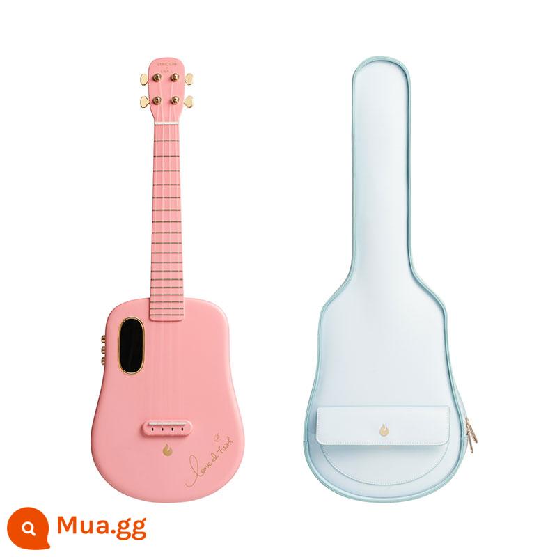 Lửa Đàn Ukulele LAVA Mới Bắt Đầu Bé Gái Di Động Đầu Vào Cấp Trẻ Em Thông Minh Đàn Guitar Nhỏ Chính Hãng - Bột anh đào lấp lánh Lan Yingying 26 inch-FreeBoost