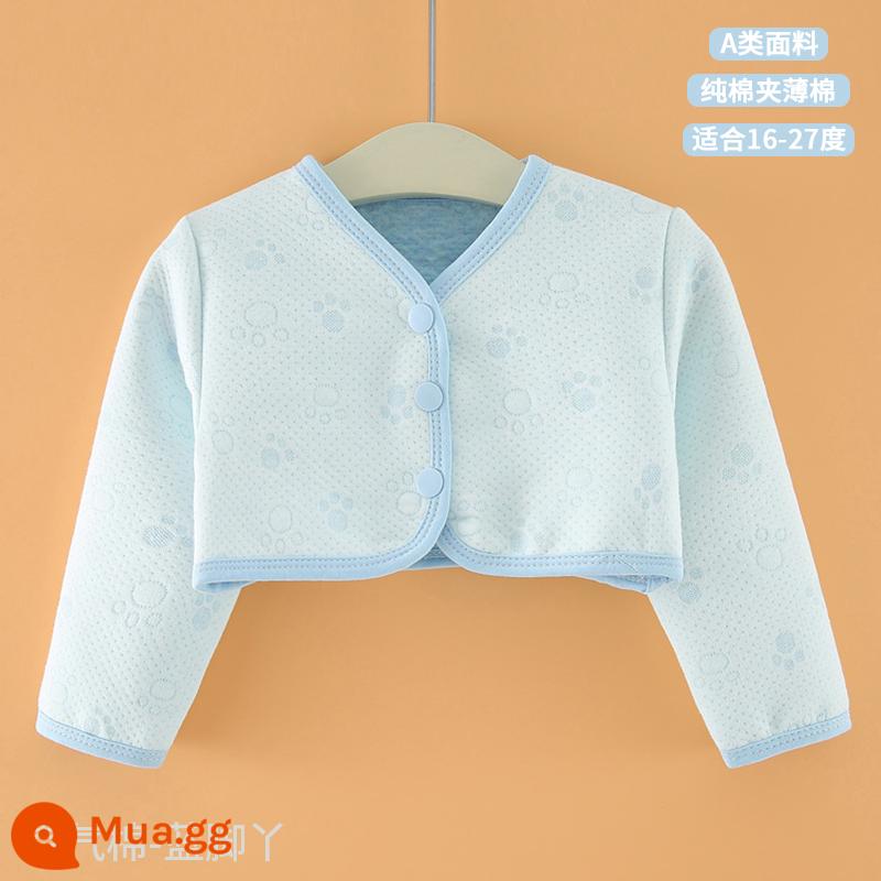 Đệm vai ngủ bằng cotton nguyên chất mùa thu đông cho trẻ em, đốt sống cổ chống lạnh, vai cho bé, áo chống rét cho bé sơ sinh, tay áo dài ấm áp - Lan Jia Ya [tay áo dài chần bông mỏng]