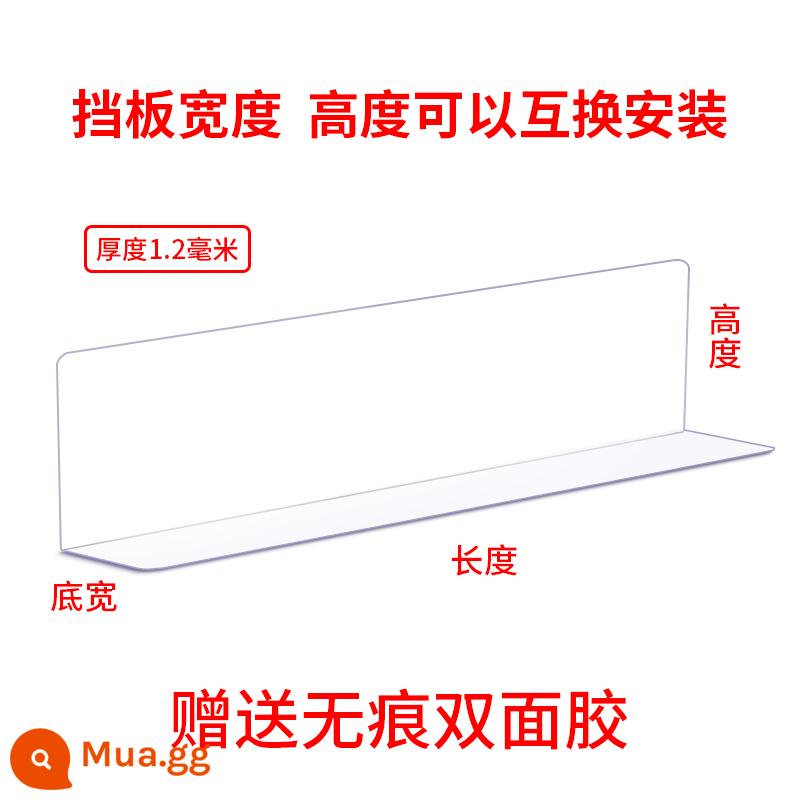 Viền đáy giường vách ngăn mặt bàn khoảng cách bụi rào cản chữ L sofa viền đáy chống mèo hiện vật viền acrylic - Chiều dài 100 * Chiều cao 13 * Chiều rộng 4cm