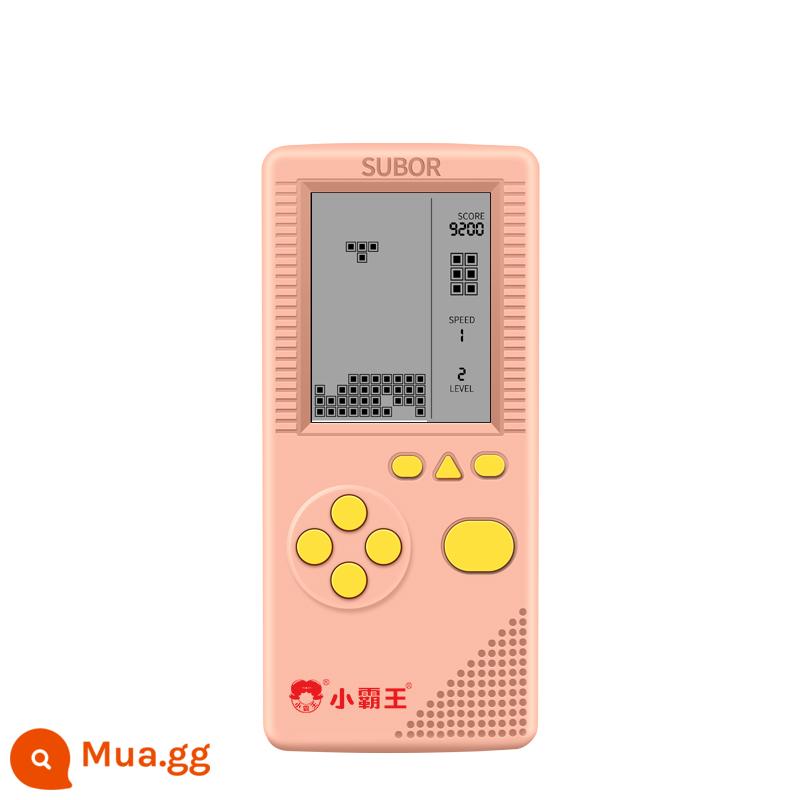 Member's Choice Máy chơi game cầm tay Xiaobawang 4,1 inch Máy chơi game Tetris cầm tay - Màn hình lớn 4,1 inch màu hồng