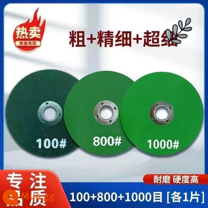 Máy Mài Góc Đặc Biệt Đá Mài Đá Mài Hộ Gia Đình Làm Dày Đá Mài Điện Đá Mài 1200 Lưới Cực Đá Mài - 100+800+1000 lưới [mỗi mảnh một mảnh]