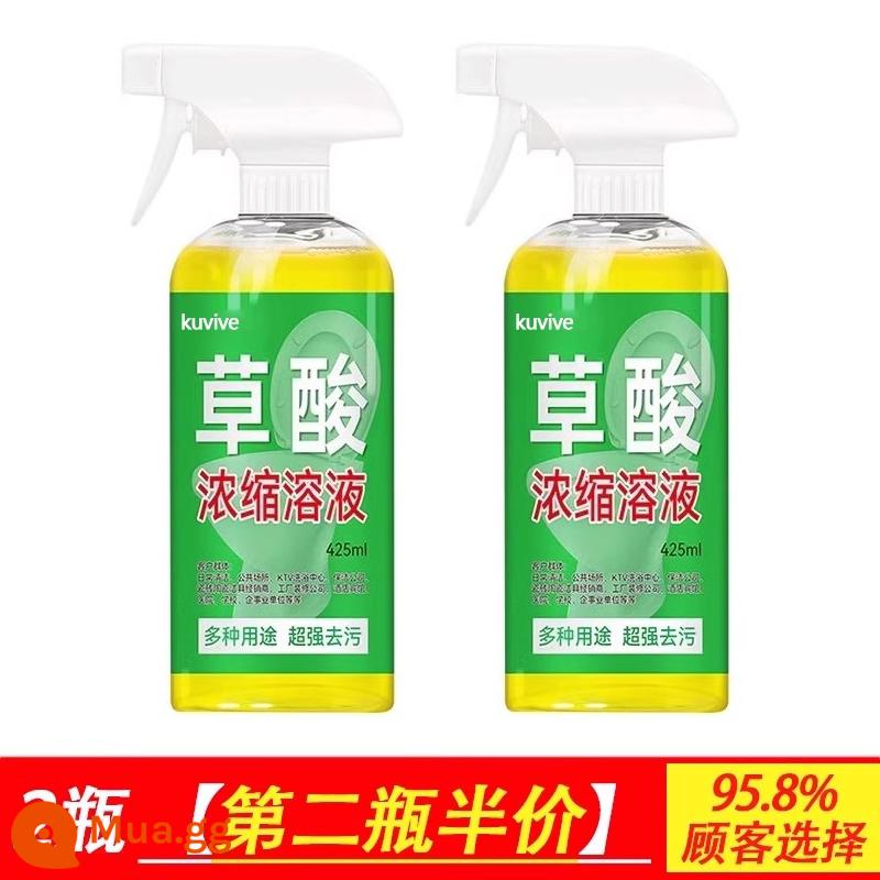 Axit oxalic đậm đặc dung dịch tẩy rửa gạch nhà vệ sinh nhà vệ sinh phòng thay đồ khử nhiễm mạnh mẽ và đánh bóng ố vàng dung dịch gốc - Đặt bữa ăn hai