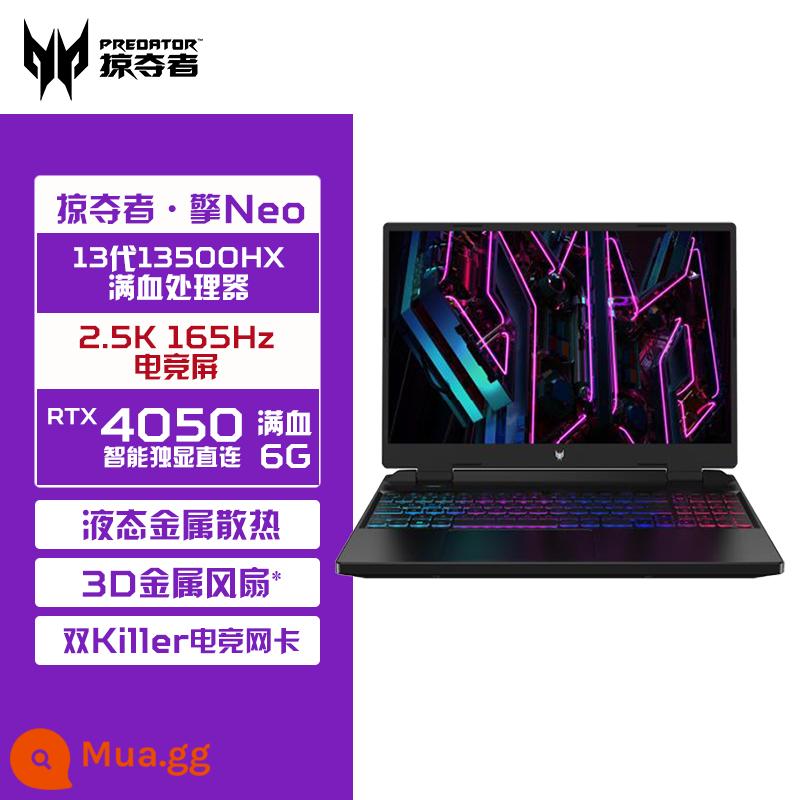 Acer/Acer Predator Engine Neo Shadow Knight Engine Intel13 Thế hệ HX Core i5/i7 Gaming Cấu hình cao Văn phòng Doanh nghiệp Laptop Acer 16 inch Game Book - i5-13500HX/RTX4050 màn hình 6G/2.5K 165Hz