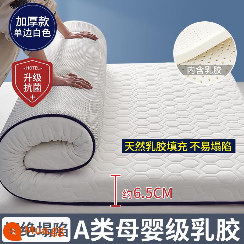 Nệm cao su đệm nhà dày ký túc xá sinh viên đơn chiếu tatami thảm xốp cho thuê chăn đặc biệt - (Độ dày: khoảng 6.5cm) Star-white [Áo công nghiệp 5 lớp mủ siêu dày + Vải kháng khuẩn, chống mạt loại A]