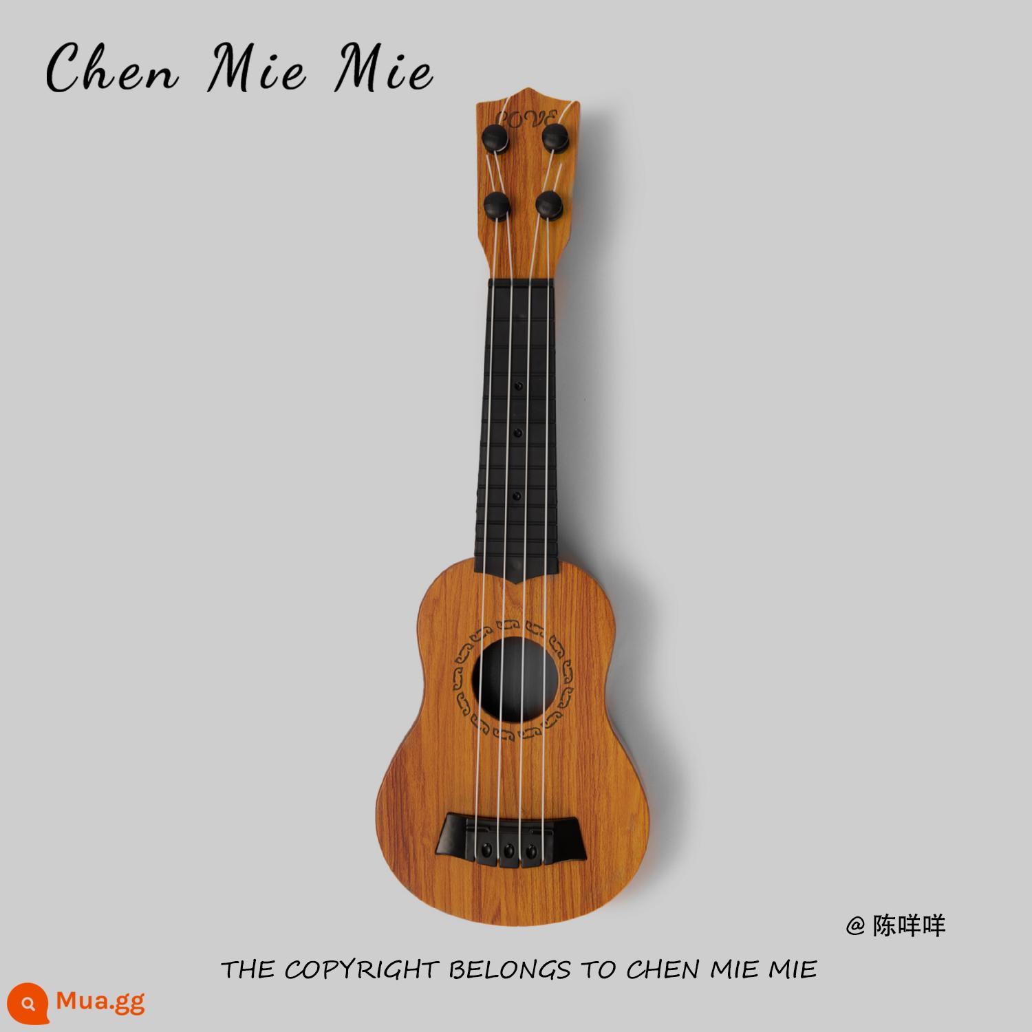 "Tình cảm của anh dành cho em được giấu trong cây đàn guitar" Đàn Ukulele dành cho người mới bắt đầu có thể chơi nhạc đồ chơi nhạc cụ - Đàn guitar 38cm [đi kèm miếng gắp]