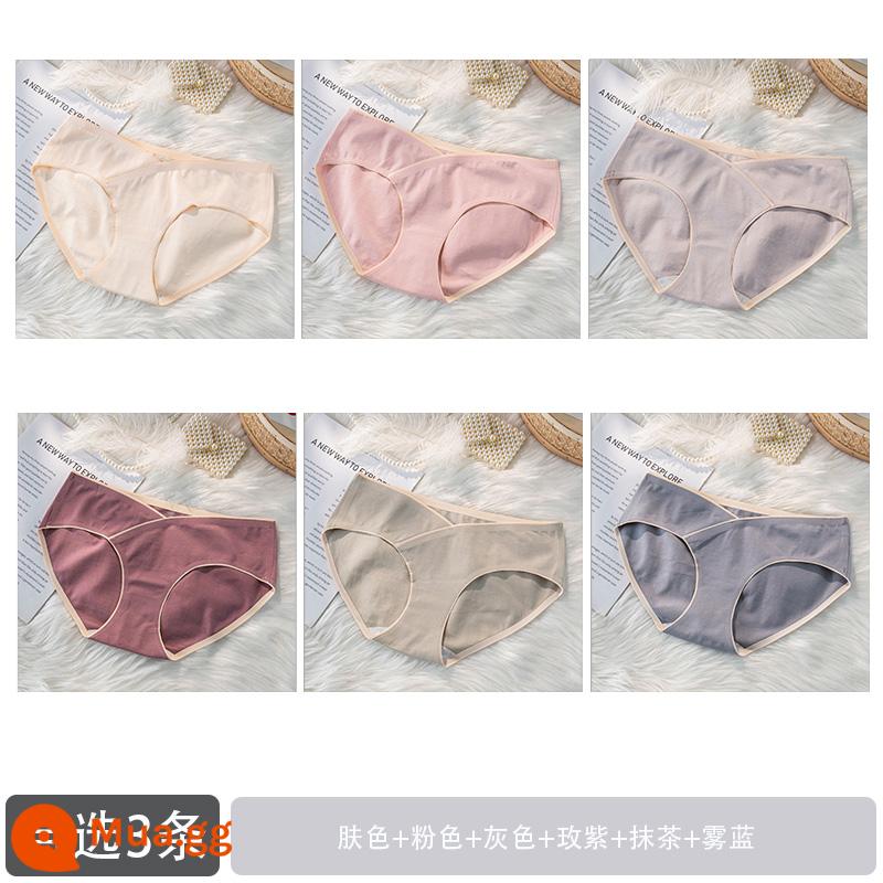 Quần lót bầu cho bà bầu chất liệu cotton nguyên chất kháng khuẩn, cotton đũng quần dành cho bà bầu giữa và cuối thai kỳ đặc biệt hỗ trợ bụng chữ V quần cạp thấp liền mạch - G tùy chọn 3 mục -- vui lòng liên hệ bộ phận chăm sóc khách hàng để nhận xét