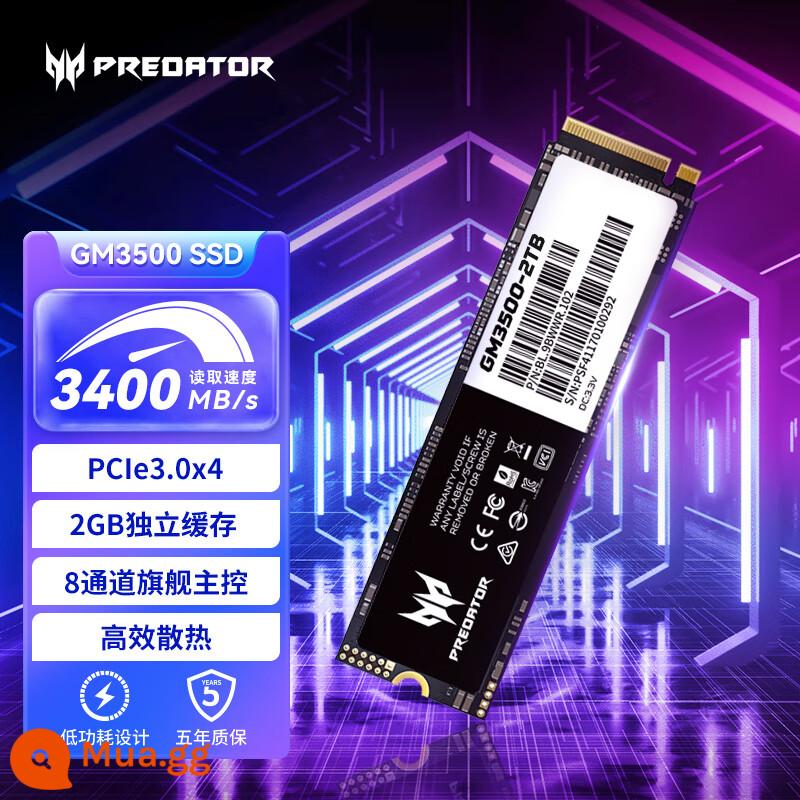 Ổ cứng thể rắn SSD Acer Predator GM7 GM7000 GM3500 M.2 (NVMe) PCIe4.0 - GM3500 (có bộ đệm) -2T