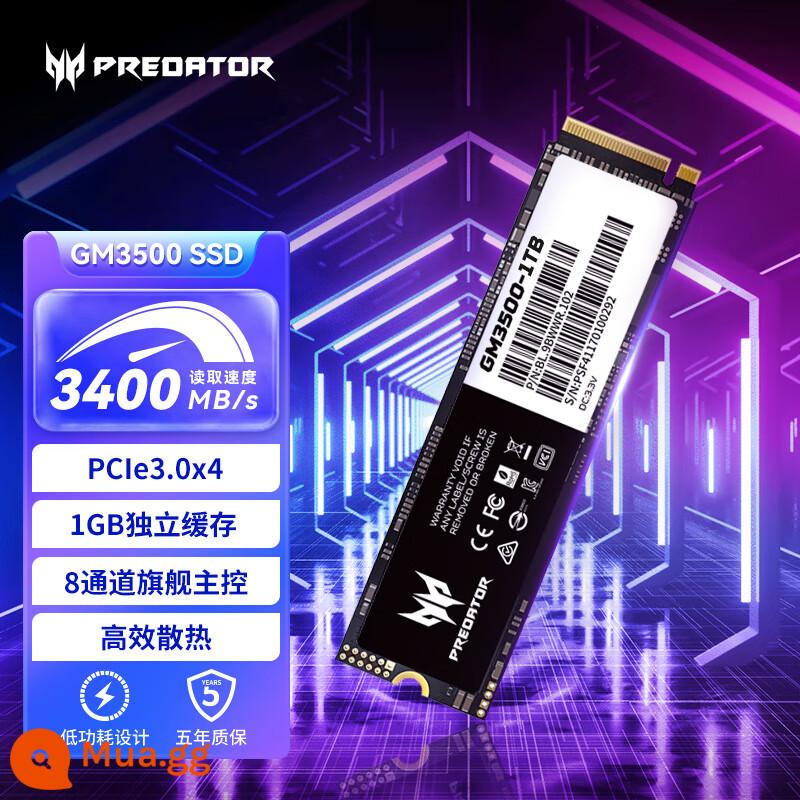 Ổ cứng thể rắn SSD Acer Predator GM7 GM7000 GM3500 M.2 (NVMe) PCIe4.0 - GM3500 (có bộ đệm) -1T