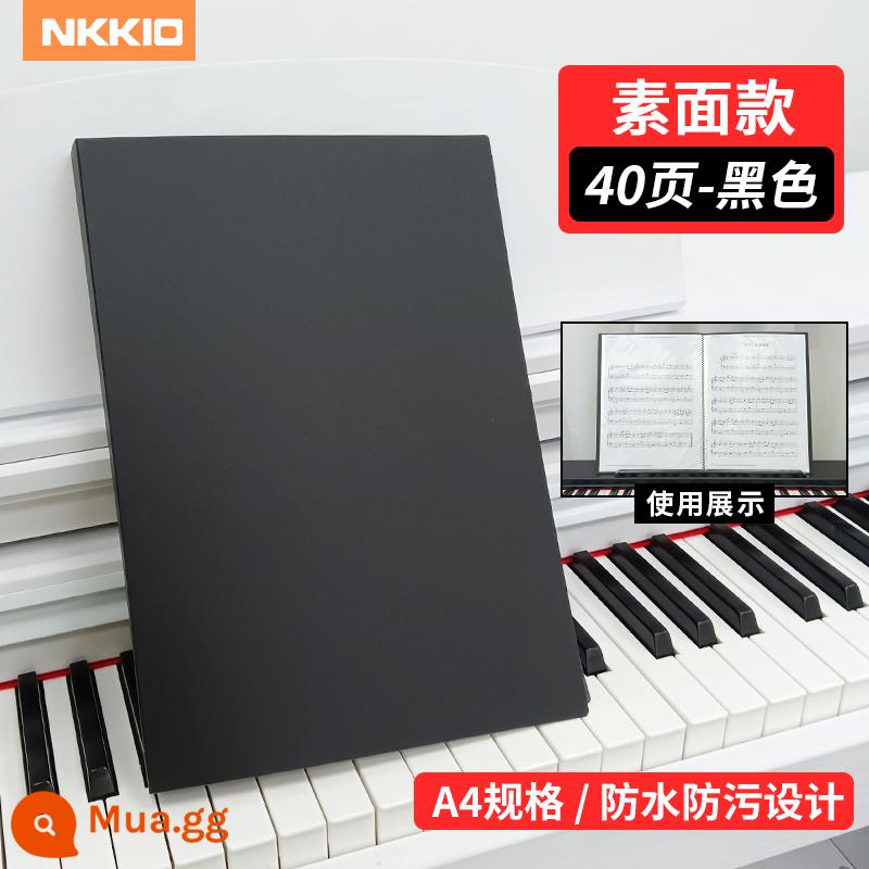 Tập sách điểm âm nhạc A4 kẹp điểm piano không phản chiếu có thể được sửa đổi và mở rộng clip điểm bài hát lưu trữ thông tin túi tập tin sách - A4 không chỉnh sửa được, đặt được 40 trang, in đen được 80 trang