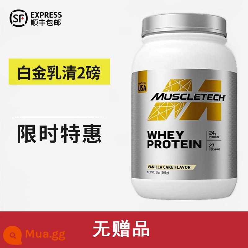 Muscletech Cơ Công Nghệ Bạch Kim Bột Whey Protein 5 lbs Thể Dục Protein Tăng Cơ Cô Lập Bột Protein - Bạch kim 2 bảng không có tiền thưởng