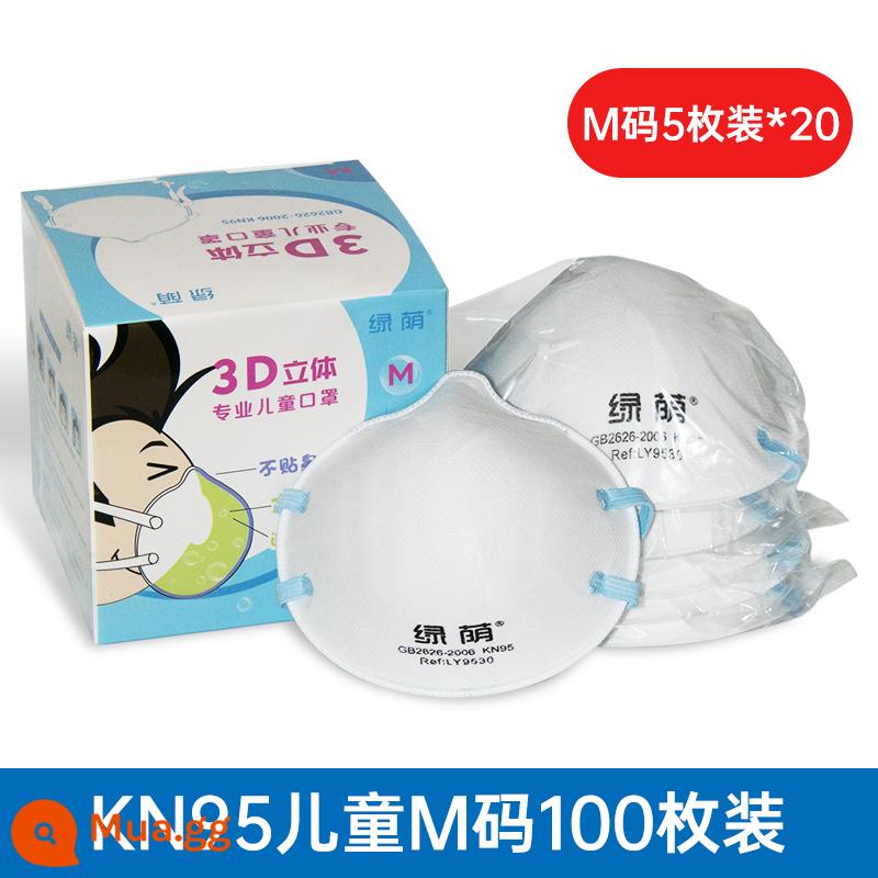 Mặt nạ trẻ em KN95 Không khí không có thể tránh khỏi Boys Boys Boys Boys và Trẻ em Bảo vệ Trẻ em Stereo 3D - KN95 trẻ em size M 100 cái