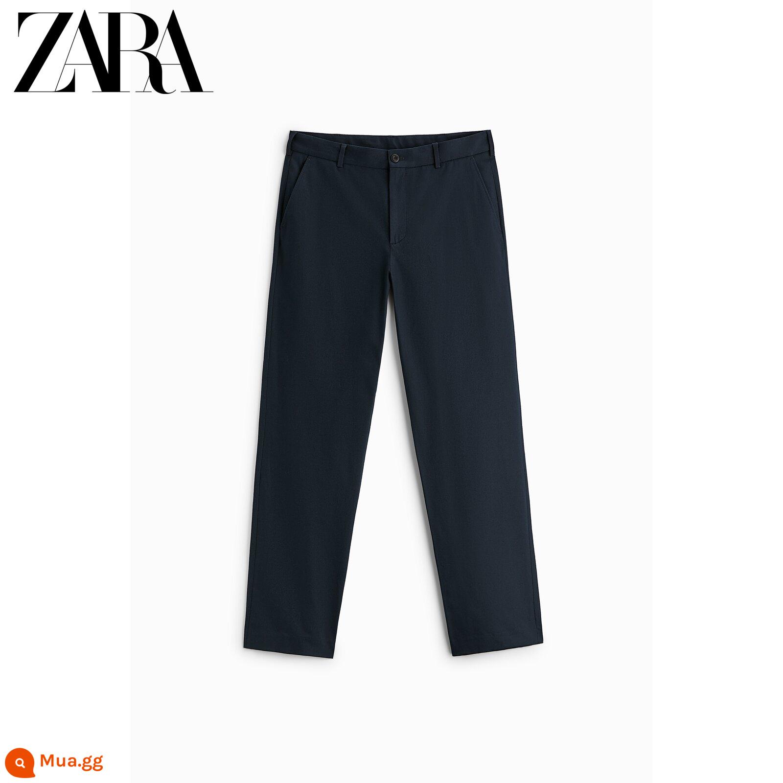 Quần âu thẳng nam mùa xuân mới của ZARA 4108166 401 - biển xanh