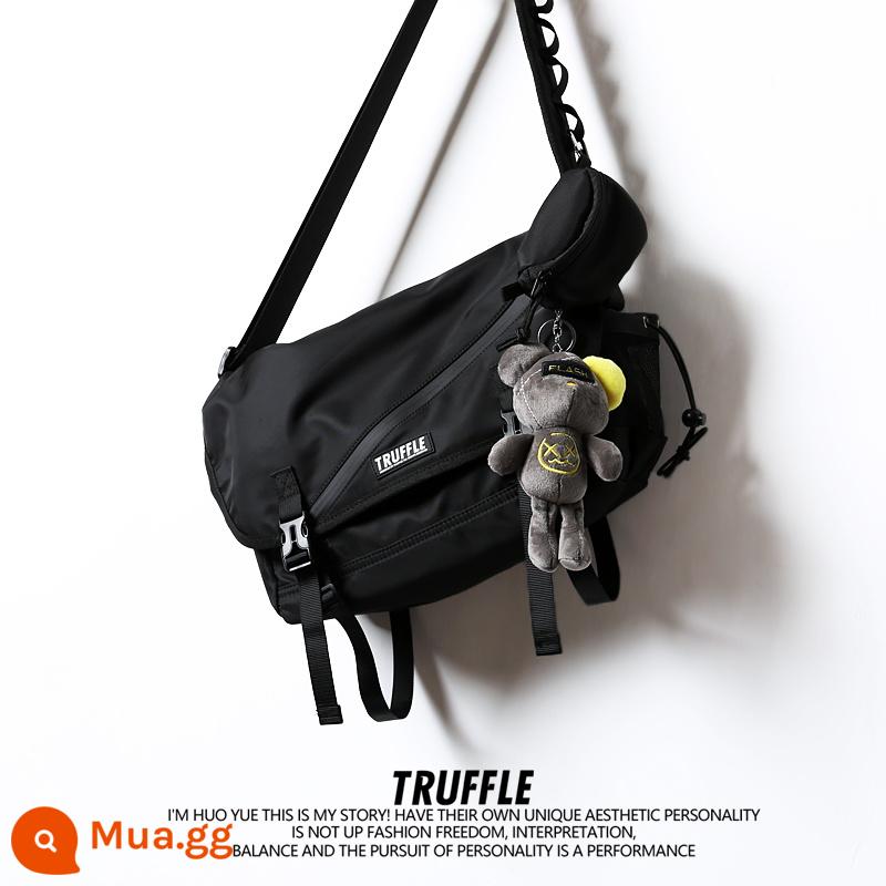 TRUFFLE hợp thời trang thương hiệu túi đeo chéo nam túi học sinh mùa hè túi đeo vai satchel dung tích lớn phù hợp với mọi lứa tuổi túi messenger - XK-Yaoyehei+Búp bê FLA